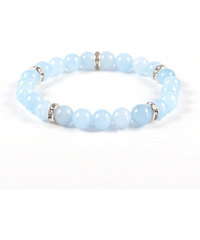 Healing Crystal Bracelet for Women Pink Beaded Bracelet Anti-Anxiety Bracelet Trendy Jewelry Gift for Girls C2:Blue $13.77 Br...