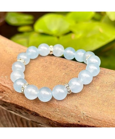 Healing Crystal Bracelet for Women Pink Beaded Bracelet Anti-Anxiety Bracelet Trendy Jewelry Gift for Girls C2:Blue $13.77 Br...