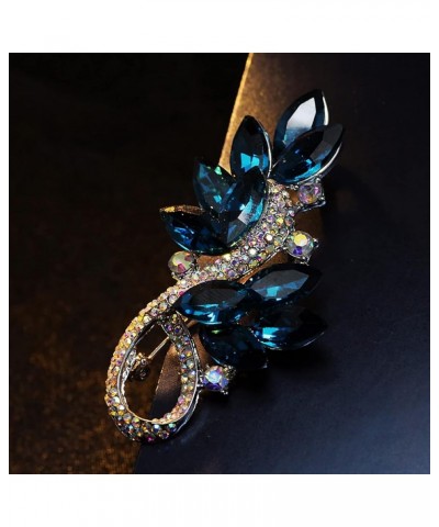 Floral Series Brooch Jewelry For Woman Fashion, Large Costume Broches & Pins Christmas Gift Blue Leaf $7.01 Brooches & Pins