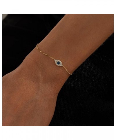 Dainty Layered Anklet,14K Gold Filled Cute Beads Satellite Chain Heart Boho Adjustable Anklets for Women Teen Girls Evil Eye ...