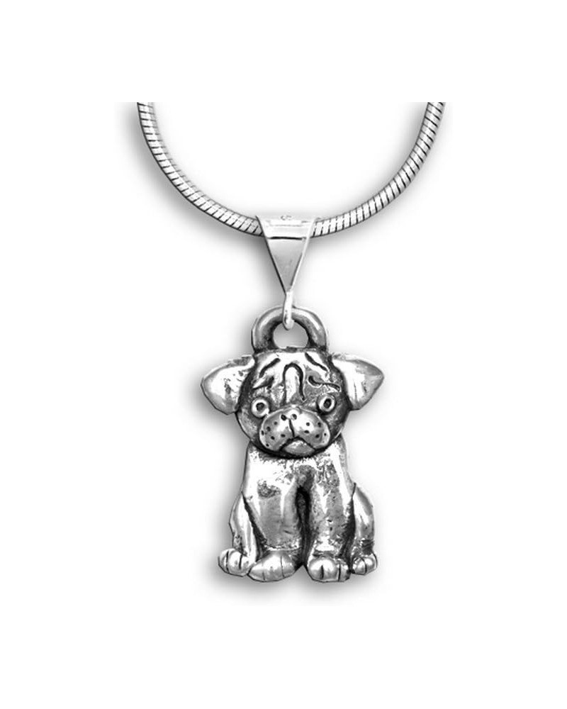 Sterling Silver Pug Pendant $31.32 Pendants