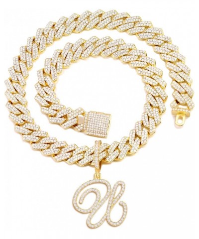 Adult Women's Gold and Silver Zinc Chain Necklace with Cursive Links Gold U $10.12 Necklaces