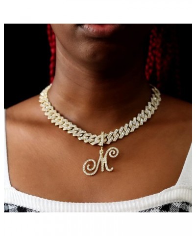 Adult Women's Gold and Silver Zinc Chain Necklace with Cursive Links Gold U $10.12 Necklaces