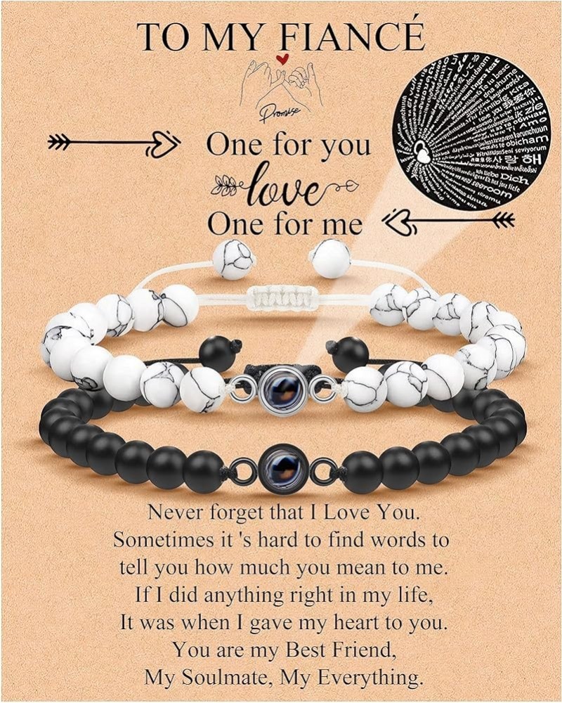 I Love You Couples Promise Bracelet Gifts To My Men Boyfriend Girlfriend Husband Wife My Love Fiance Fiancee For Valentine's ...