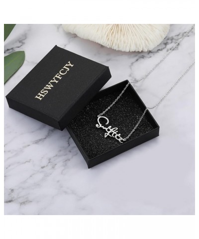 Album Song Title Necklace for Women, TS Inspired Necklace for Music Lover, Singer Fans Gifts Necklace Silver swiftie $8.24 Ne...