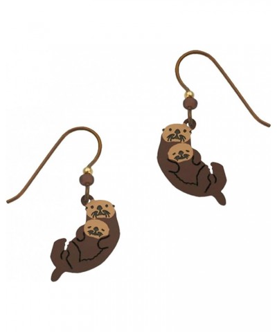 HypoAllergenic Dangle Earrings (Sea Otters) $14.84 Earrings