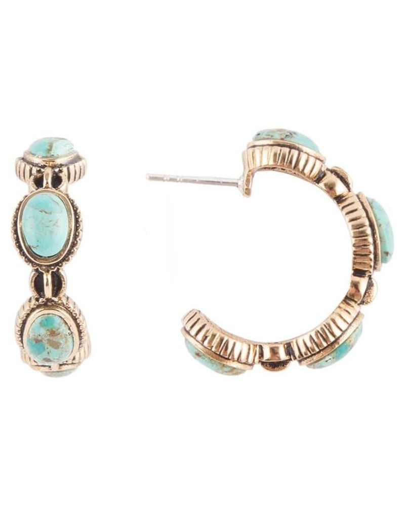 Luxurious Half Hoop Post Earrings $31.05 Earrings